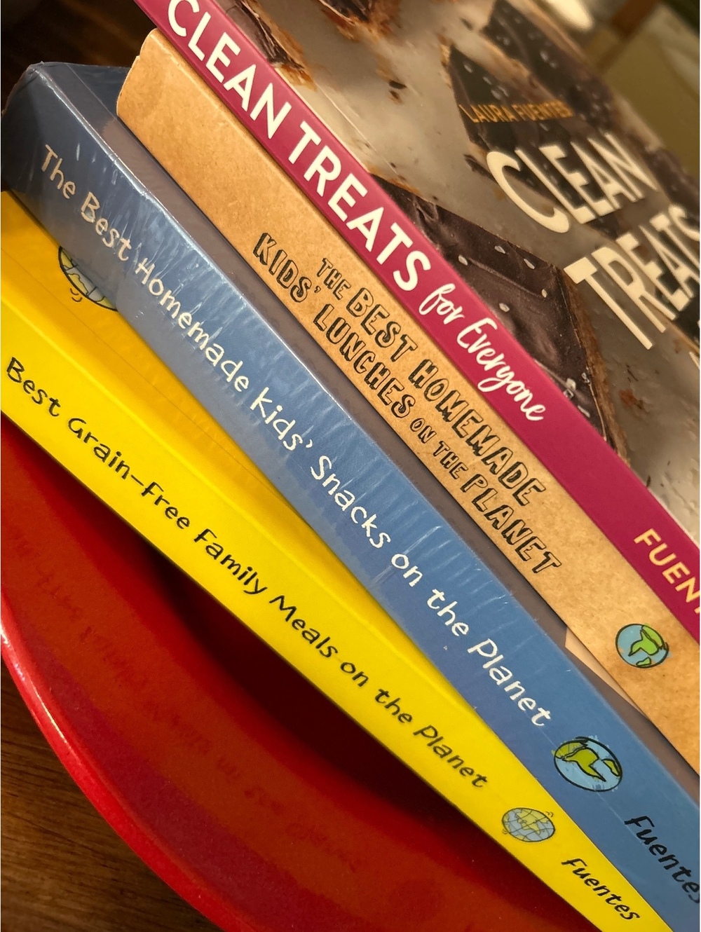 Set of 4 Healthy Family and Kids Cookbooks by Laura Fuentes